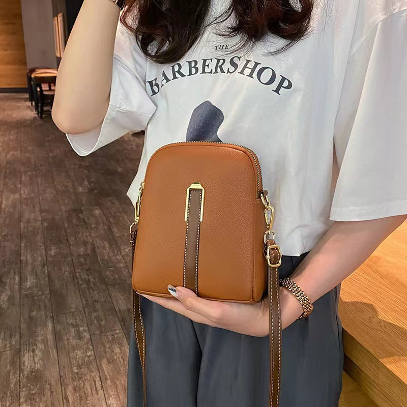 👜Leather ladies fashion messenger bag