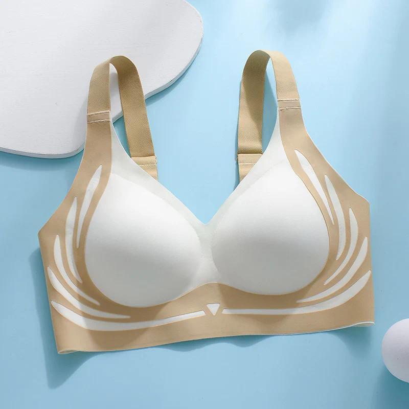 Adjustable push-up anti-sagging anti-shock fixed cup bra