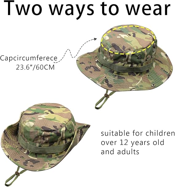 ποΈπ Fishing, Hiking & Travel Set β Camo Sun Hat + Balaclava + Glasses Combo