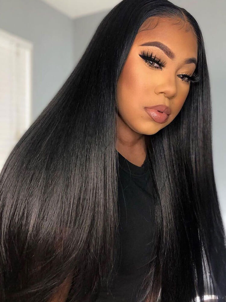 Straight U Part Wig Human Hair V Part Wigs