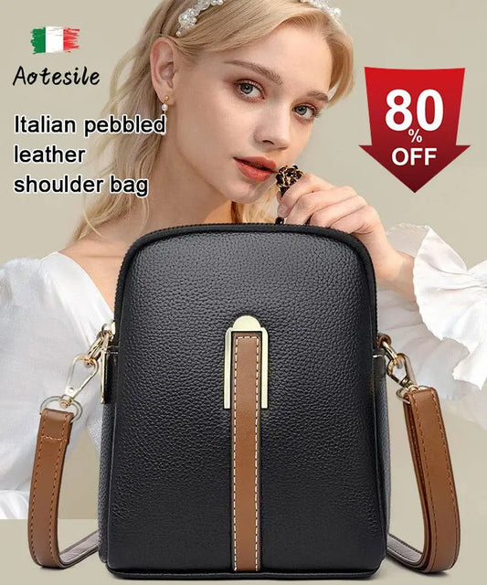 👜Leather ladies fashion messenger bag