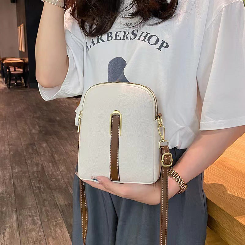👜Leather ladies fashion messenger bag