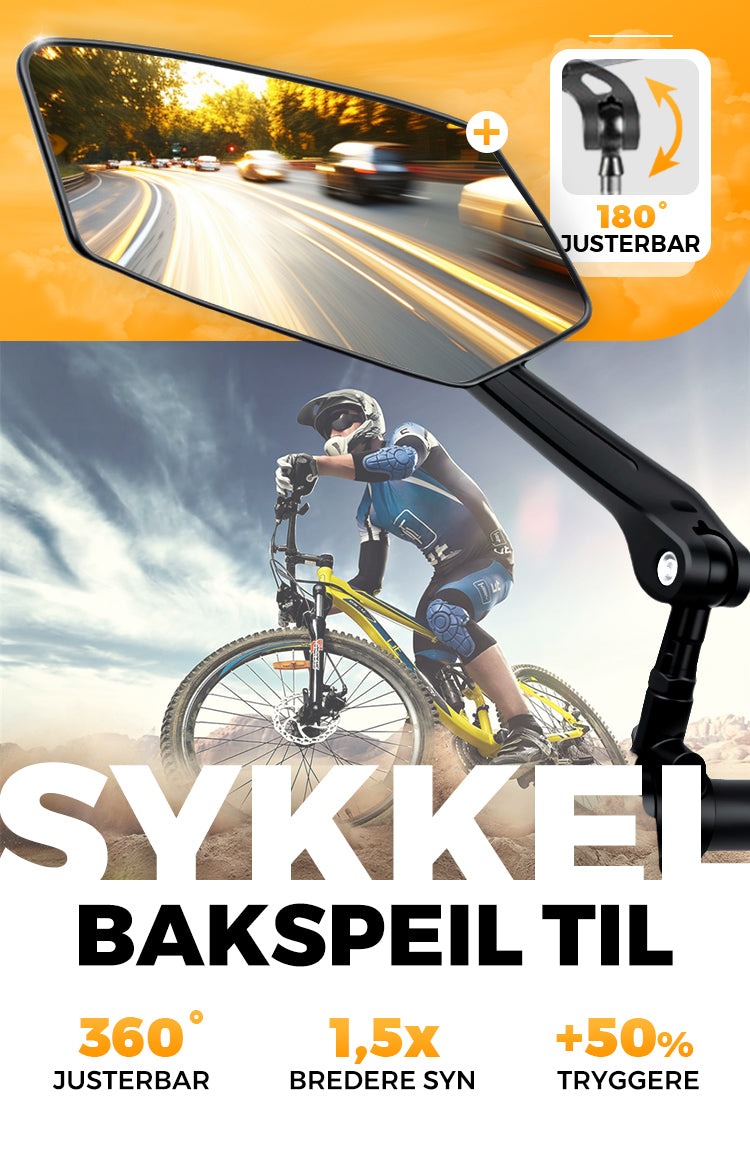 🚴‍♂️ 360° Adjustable Bike Mirror – See More, Ride Safer! 👀🛡️