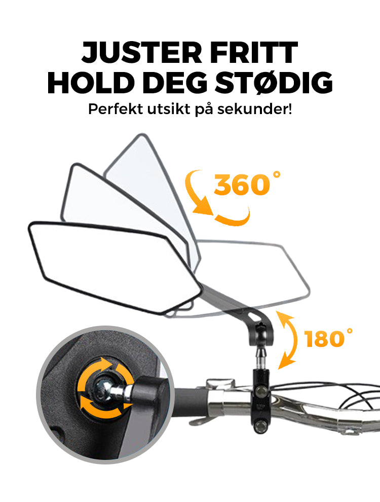 🚴‍♂️ 360° Adjustable Bike Mirror – See More, Ride Safer! 👀🛡️