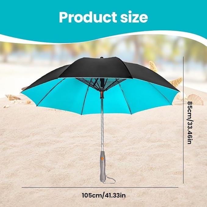 ☀️❄️ 3-in-1 Umbrella with Built-in Fan – Stay Cool, Stay Protected! 🌂