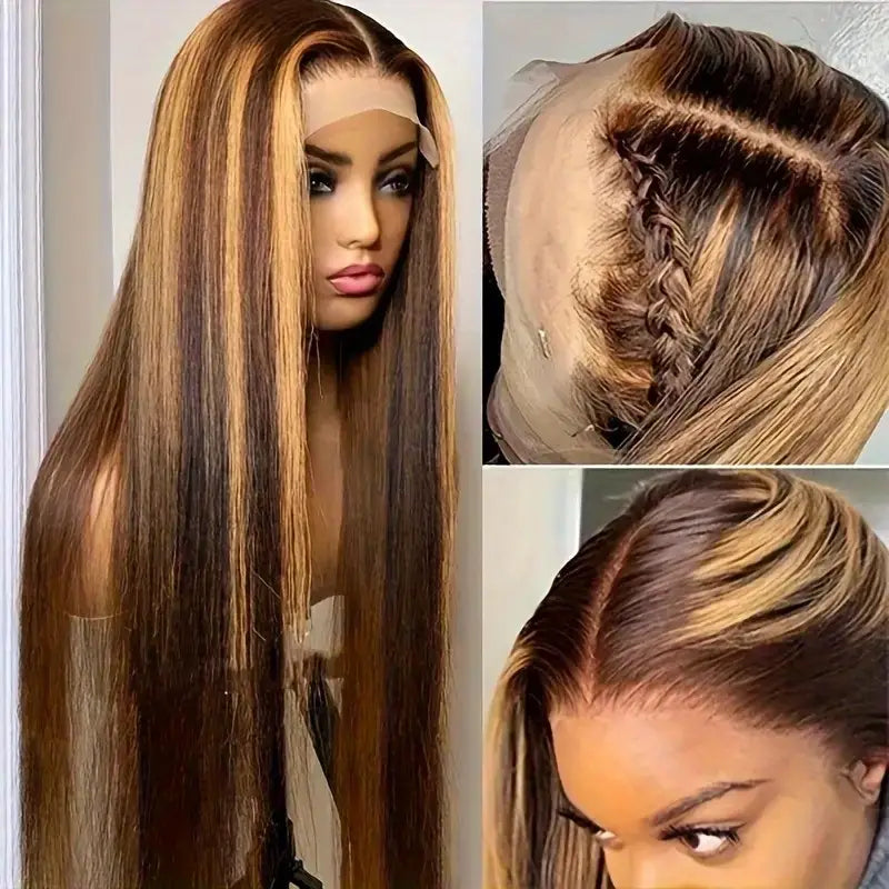 ✨Natural Look Gradient Highlight Lace Wig💇‍♀️💖