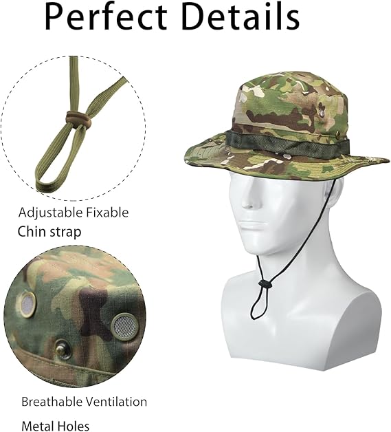 🏕️🌄 Fishing, Hiking & Travel Set – Camo Sun Hat + Balaclava + Glasses Combo