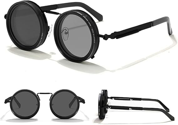 🕶️ Adjustable ND Sunglasses 1-9️⃣ | Round Polarized Lenses with Tint Filter 🌈