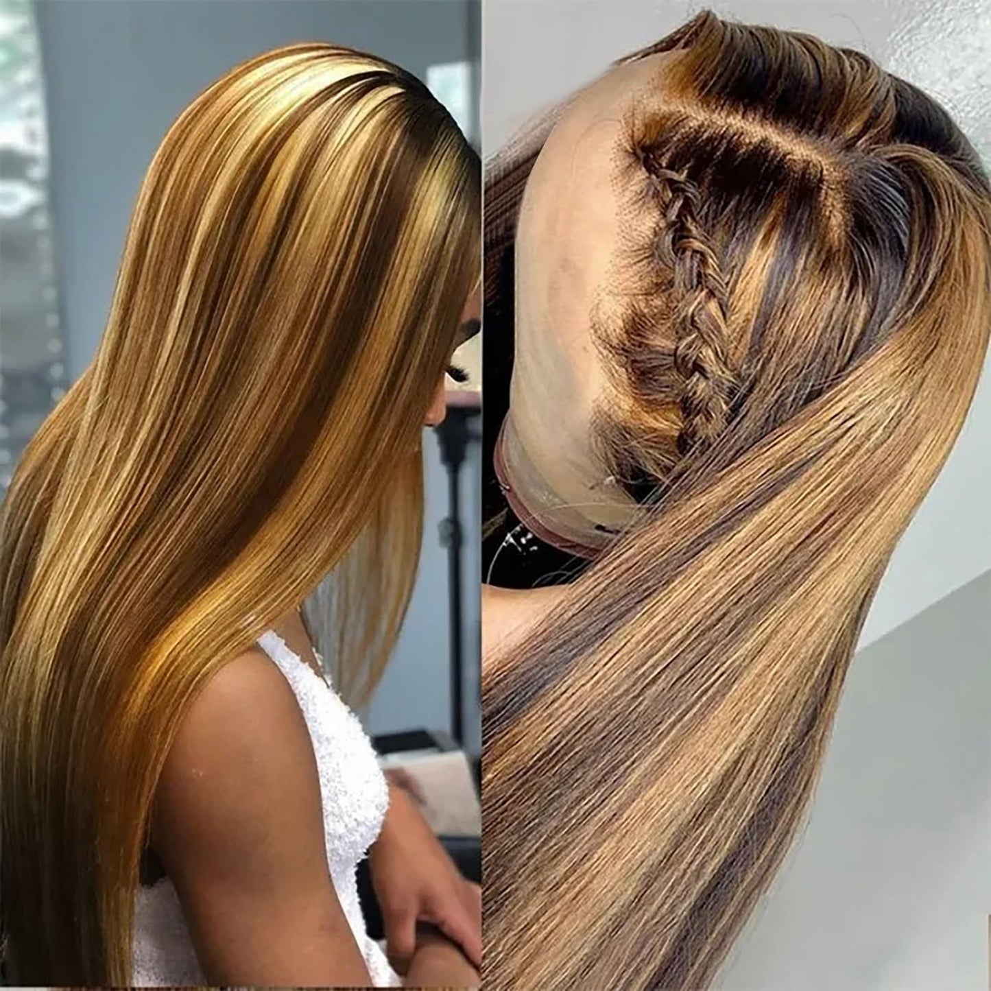 ✨Natural Look Gradient Highlight Lace Wig💇‍♀️💖