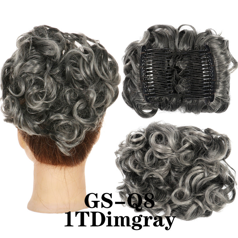 🔥🔥58% discount-Natural stunning fluffy micro-curly bun wig