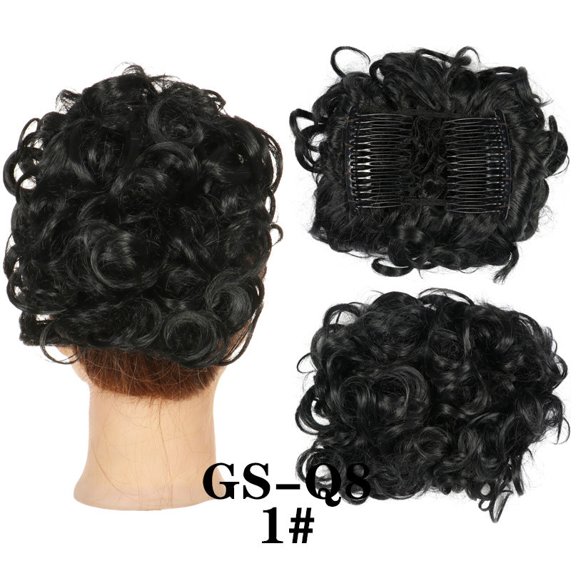 🔥🔥58% discount-Natural stunning fluffy micro-curly bun wig