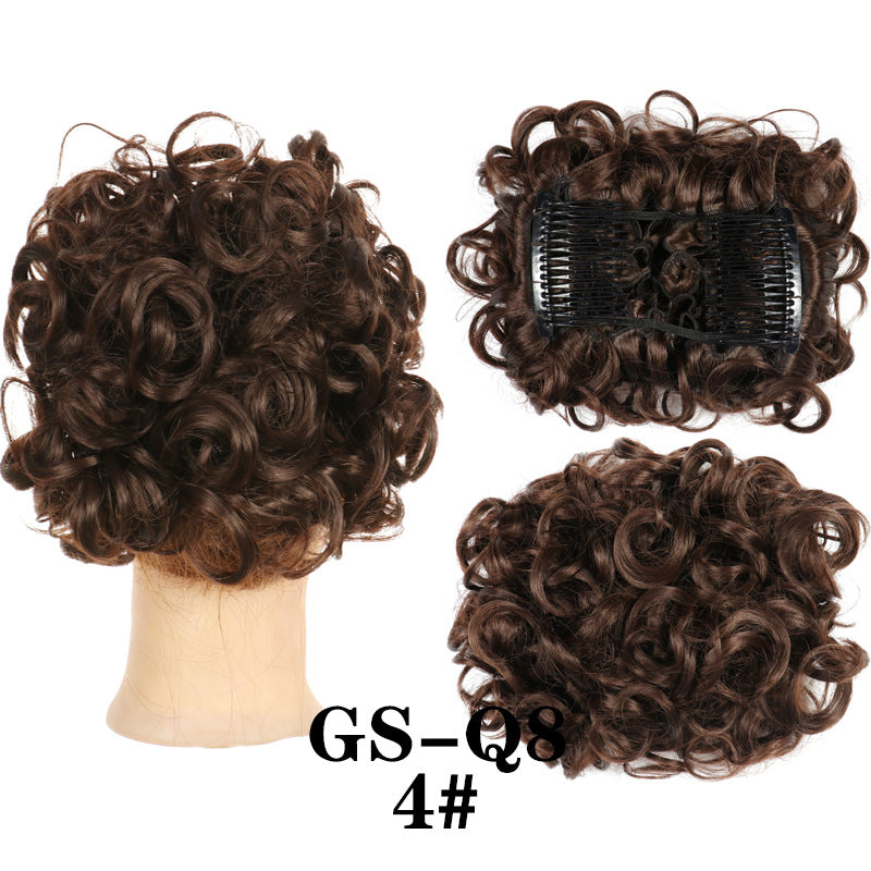 🔥🔥58% discount-Natural stunning fluffy micro-curly bun wig