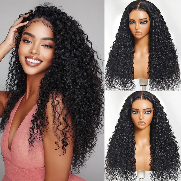 13x4 Water Wave Lace Wig – Soft Curls, Seamless Melt 💁‍♀️
