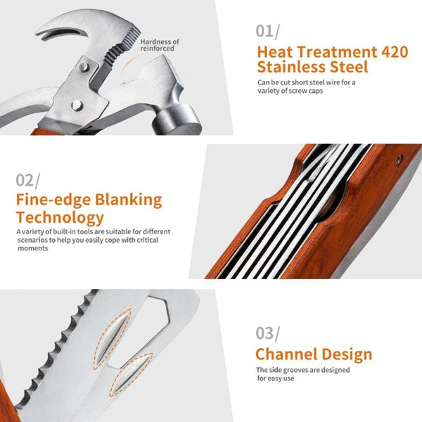 13-in-1 Multifunctional Hammer Tool for Home and Outdoor Use🔨🔨