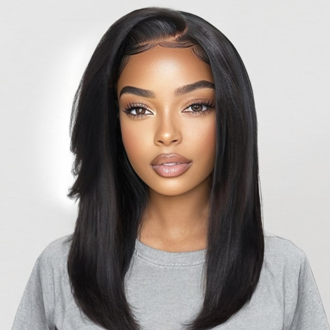 💇‍♀️ Effortless Beauty with Side Bangs ✨ Glueless Yaki Wig Upgrade!