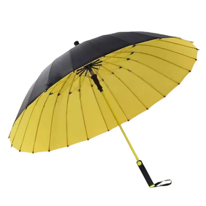 🌧️ Stay Stylish in the Rain | Classic 27" 16-Rib Long Umbrella
